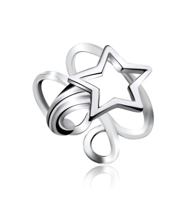 Shooting Star Shaped Silver Ear Cuff EC2-10